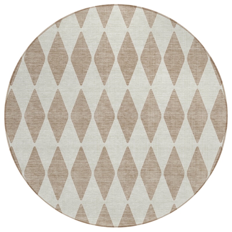 Machine Washable Indoor/ Outdoor Chantille Diamonds Rug