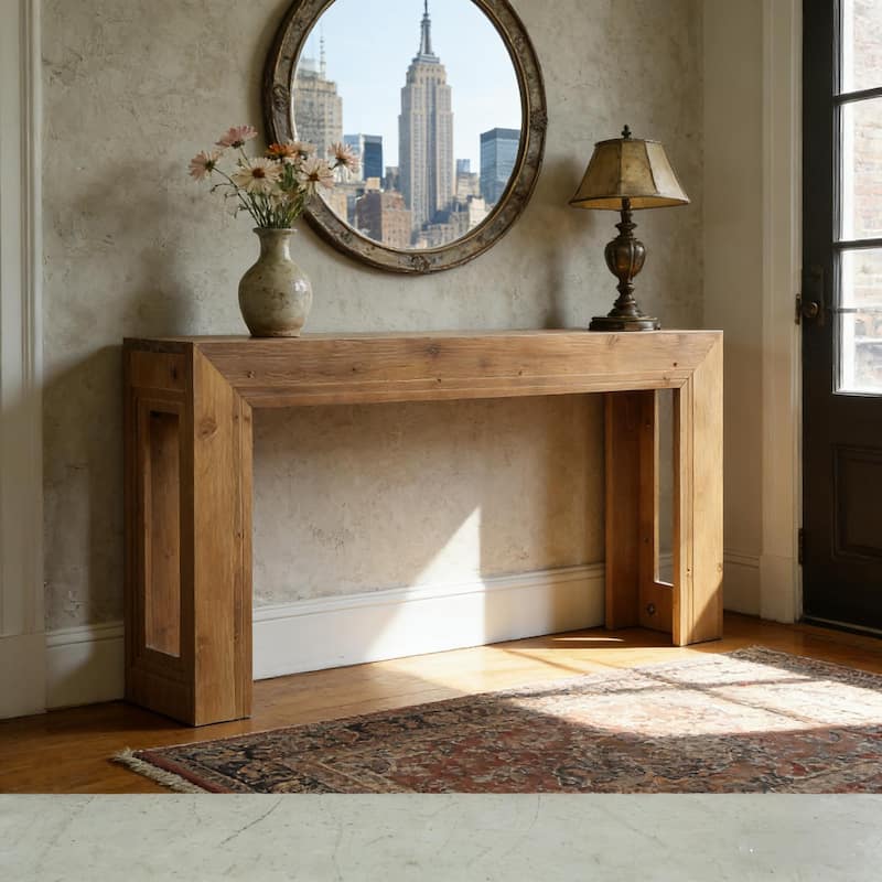 63" Wood Entryway Table For Entrance ,Living Room