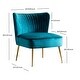 preview thumbnail 2 of 85, Heaven Contemporary Velvet Upholstered Accent Chair