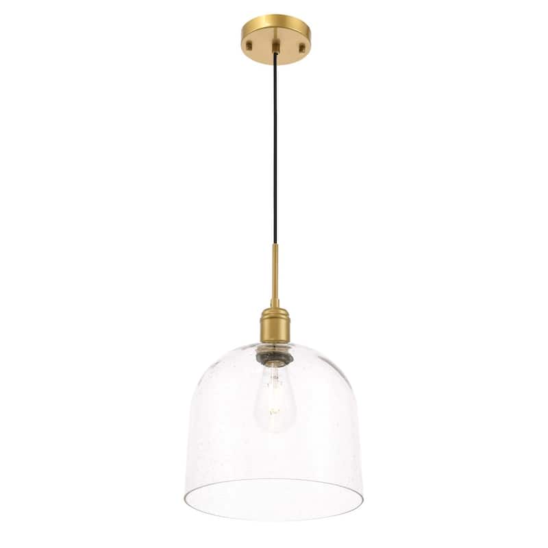 Candie 10-Inch 1-Light Clear Glass Pendant