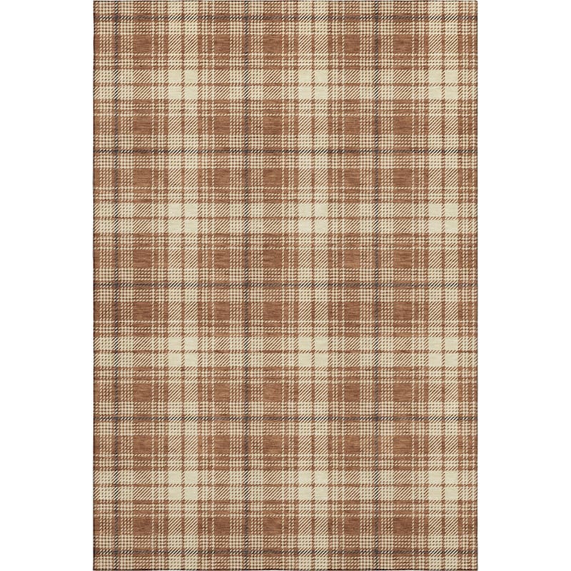Premium Washable Super Soft Farmhouse Plaid Mayfield Rug