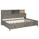 preview thumbnail 54 of 71, Platform Daybed with USB Charging and Sockets, Wooden Daybed Frame with Pushable Top Shelf 3 Drawers No Box Spring Needed