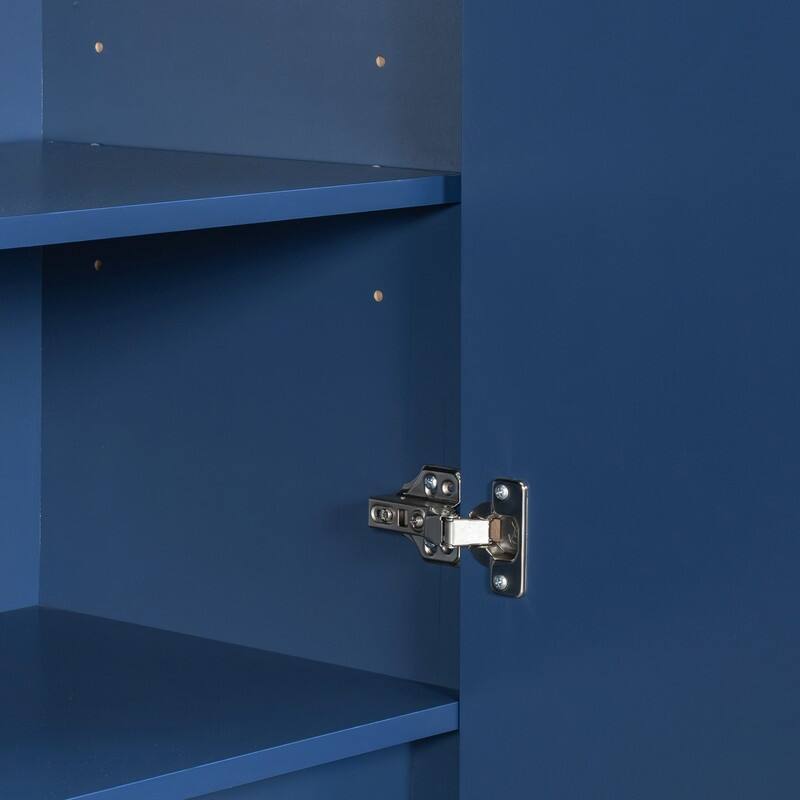 69"Tall Kitchen Pantry with Hutch, Multifunctional Storage Cabinet with Adjustable Shelf and Power Outlet