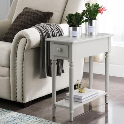 Coastal Chairside Wood Accent Table