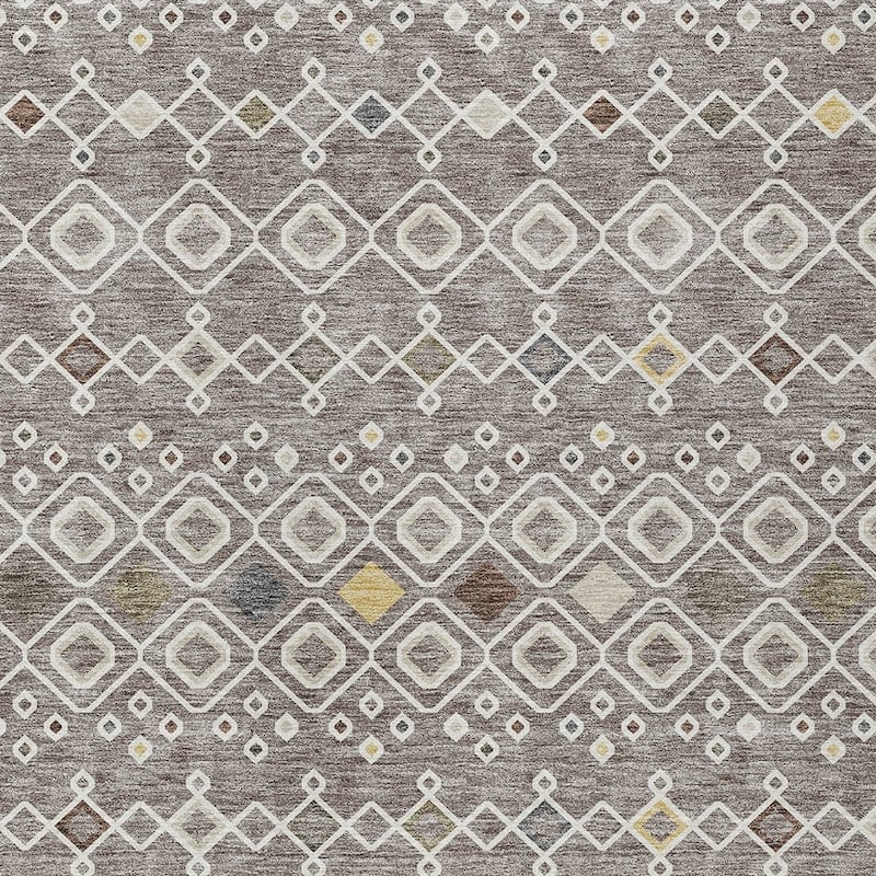 HomeRoots Geometric Modern Rectangle Outdoor Rug