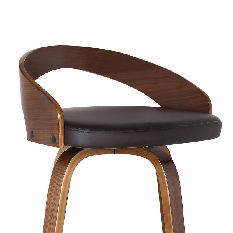 Carson Carrington Solavagen Mid-Century Modern Swivel Counter or Bar Stool