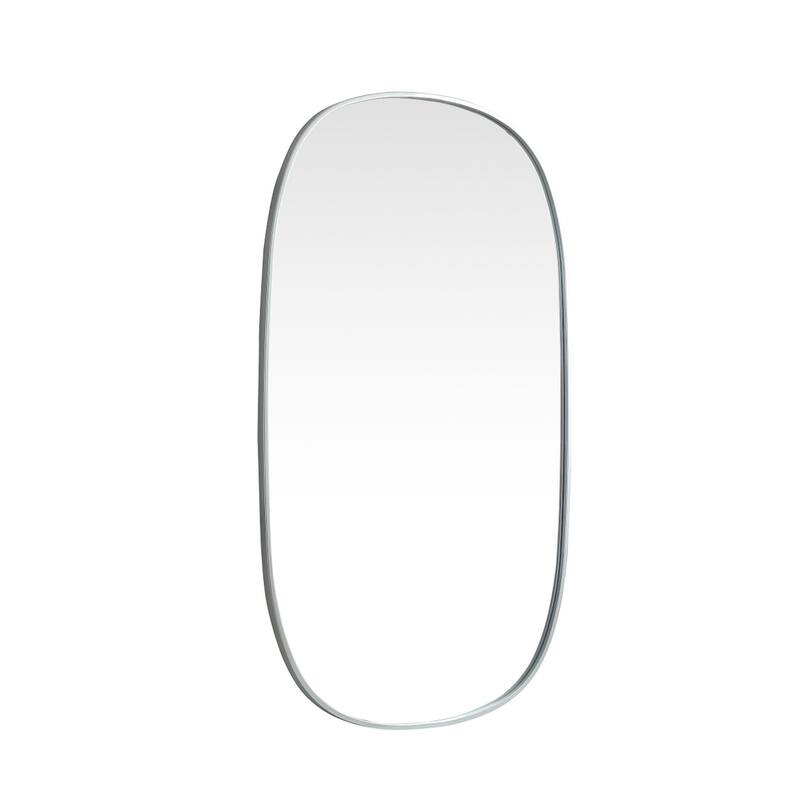 Indigo Home Metal Frame Oval Mirror 30x48 Inch
