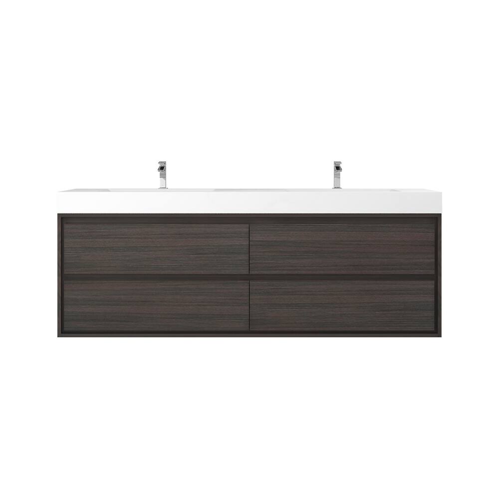 Morava 72" Floating Vanity with Double Sink - 72
