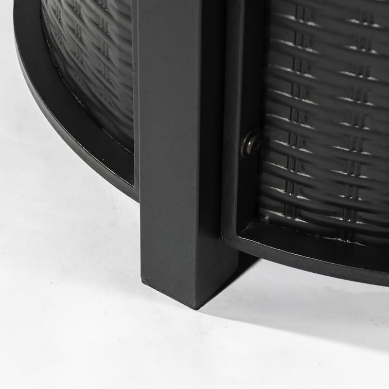 30" Propane Gas Fire Pit Round Steel Table with 50000 BTU