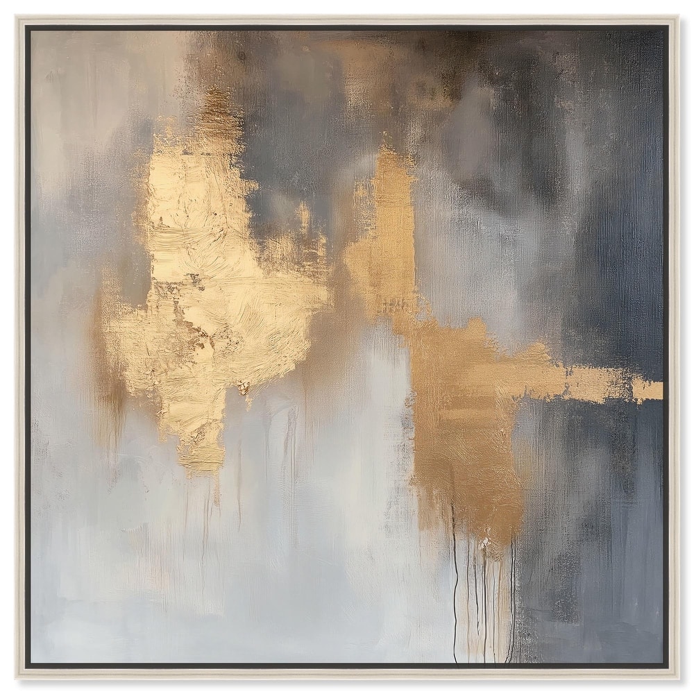 Golden Imprint Canvas by Art Remedy