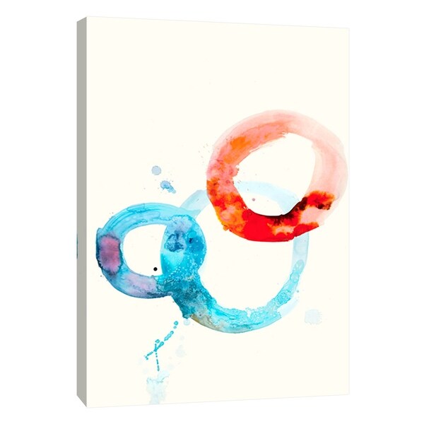 PTM Images 9-105533 PTM Canvas Collection 10" x 8" - "Watercolor Oval 6" Giclee Abstract Art Print on Canvas