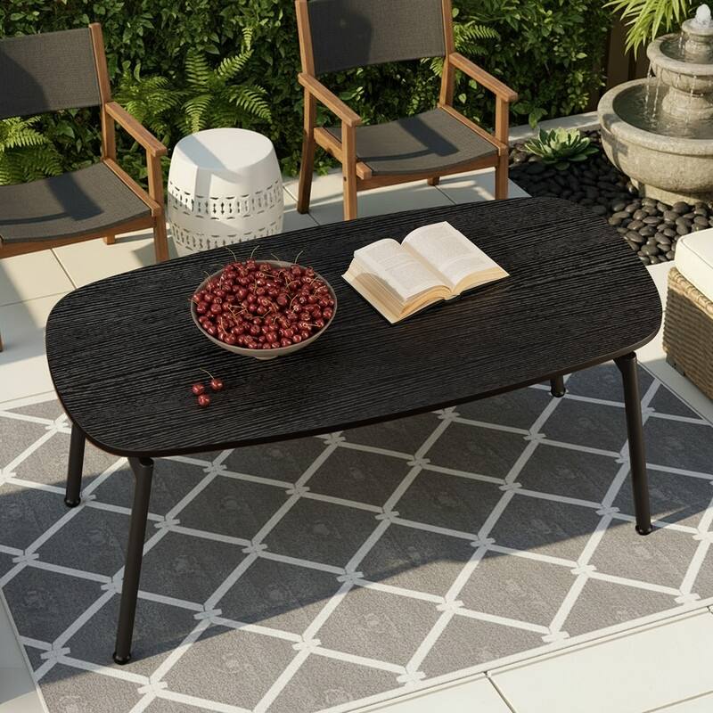 39'' Foldable Coffee Table Side Table with no Storage for living room