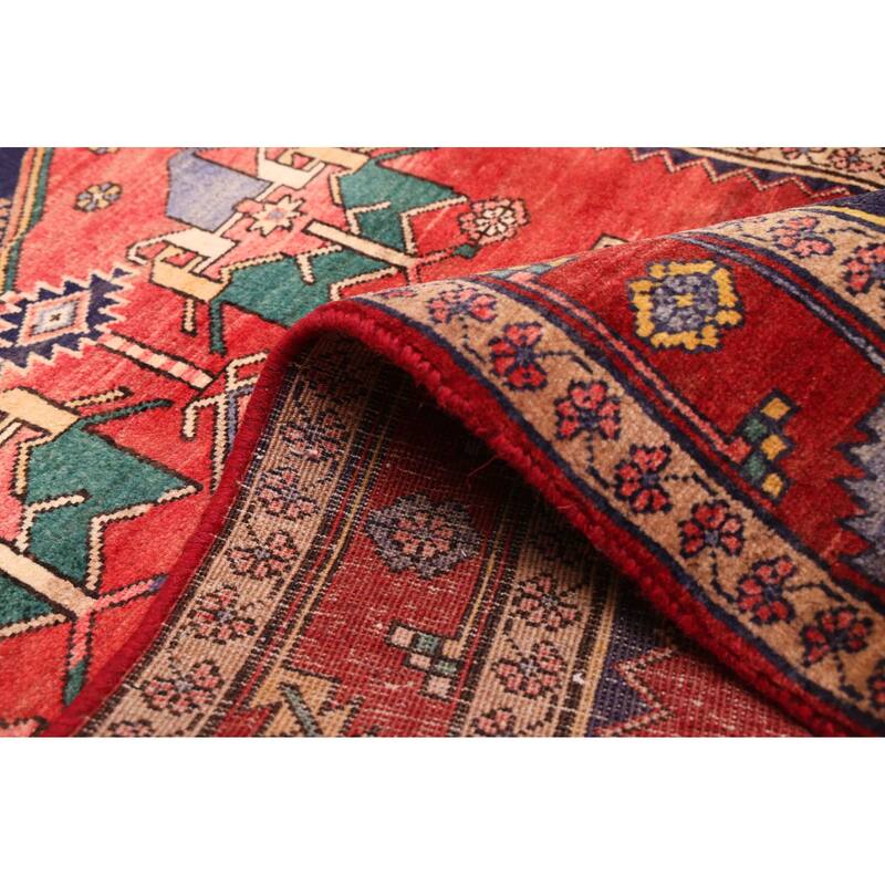 ECARPETGALLERY Hand-knotted Konya Anatolian Red Wool Rug - 3'7 x 10'9
