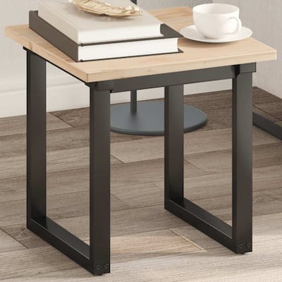 vidaXL Table Top Natural wood color Solid pine wood 15.7x15.7 in - 15.7 x 15.7 x 0.7 in