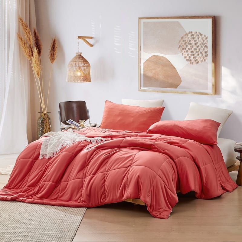 As Cool as the Other Side of the Pillow - Coma Inducer Oversized Comforter Set - King - Paprika