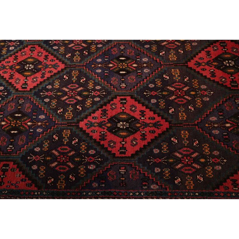ECARPETGALLERY Hand-knotted Kayseri Vintage Dark Navy, Red Wool Rug - 5'4 x 7'2