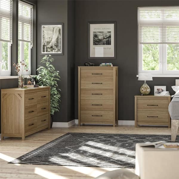 ivory oak dresser Abilene 6 Drawer Wide Dresser, Ivory Oak - Bed Bath & Beyond