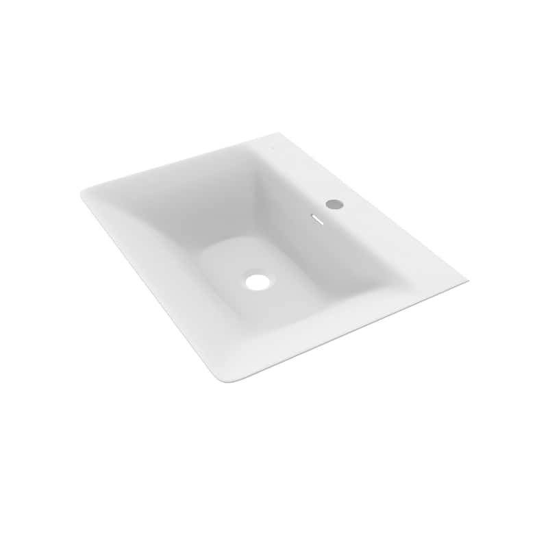 Carmella 24" Rectangular Solid Surface Wall Mount Bathroom Sink