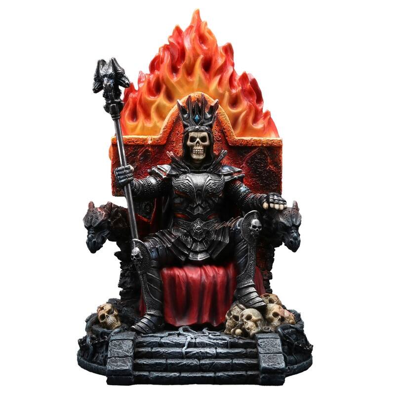 8.66 inches Height Polyresin Inferno Skeleton Sovereign Multicolor Finish Figurine