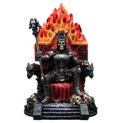 8.66 inches Height Polyresin Inferno Skeleton Sovereign Multicolor Finish Figurine
