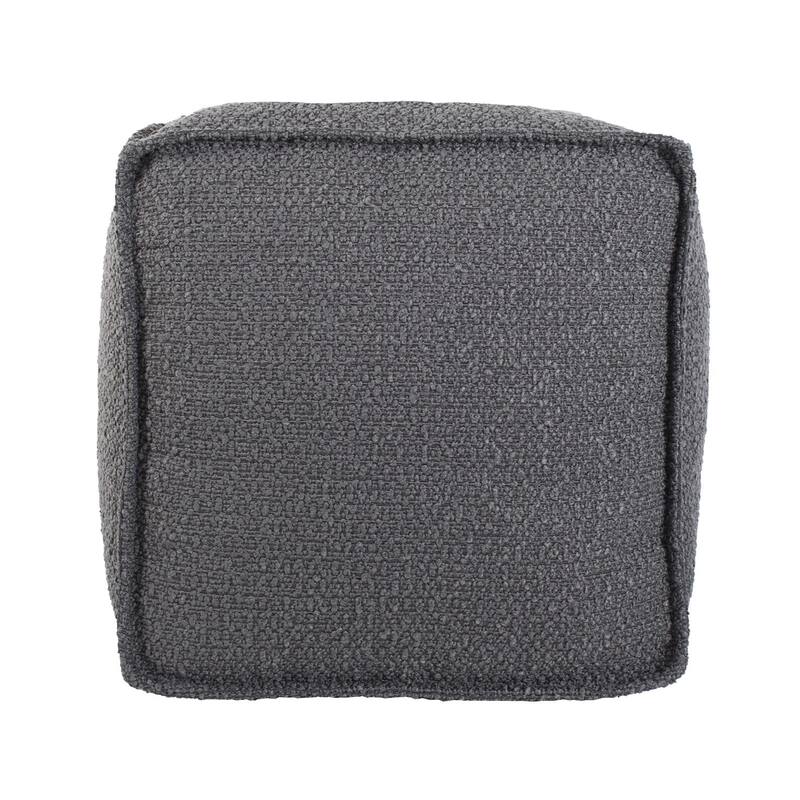 Allan Andrews Square Pouf Barbet Charcoal
