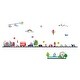 preview thumbnail 6 of 6, Walplus London Car Transport Wall Sticker Kids Nursery Decor Art Decal