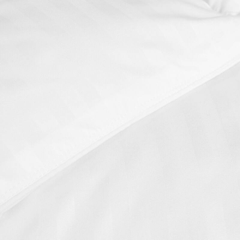 Superior 1 cm Striped Brushed Microfiber Reversible Down Alternative Comforter