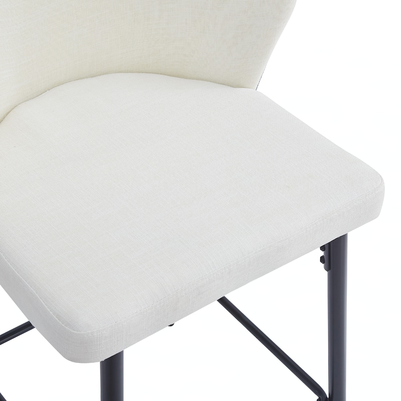 Counter Height Bar Stools Set of 2,White