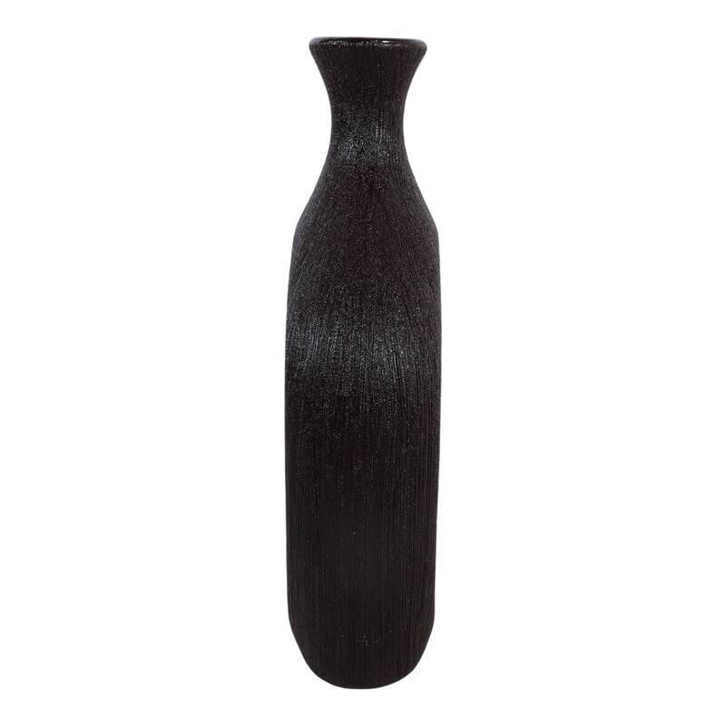 Modern Oval Ceramic Table Vase Cut-Out Design