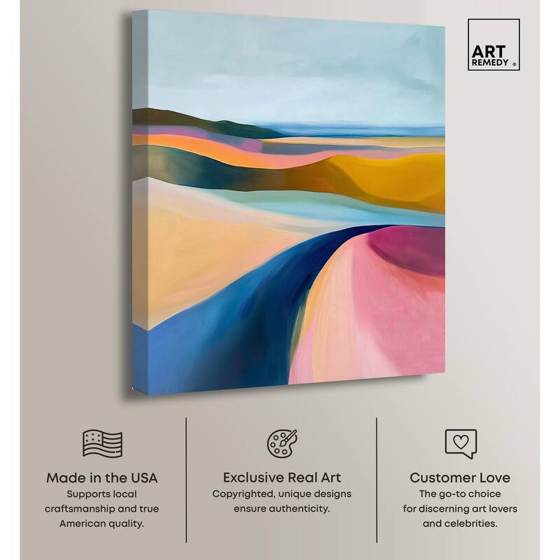 Colorful Dunes I Canvas by Art Remedy, Gallery Wrapped