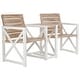 preview thumbnail 4 of 3, SAFAVIEH Outdoor Jovanna White and Oak Bench - 61.8" x 27.6" x 33.5"