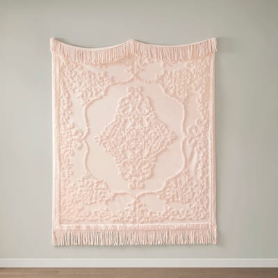 Madison Park Mila 100-percent Cotton Tufted Chenille Lightweight Throw With Fringe Tassel