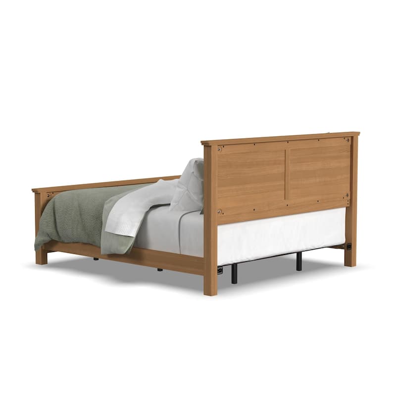 Homestyles Oak Park Brown Wood King Bed