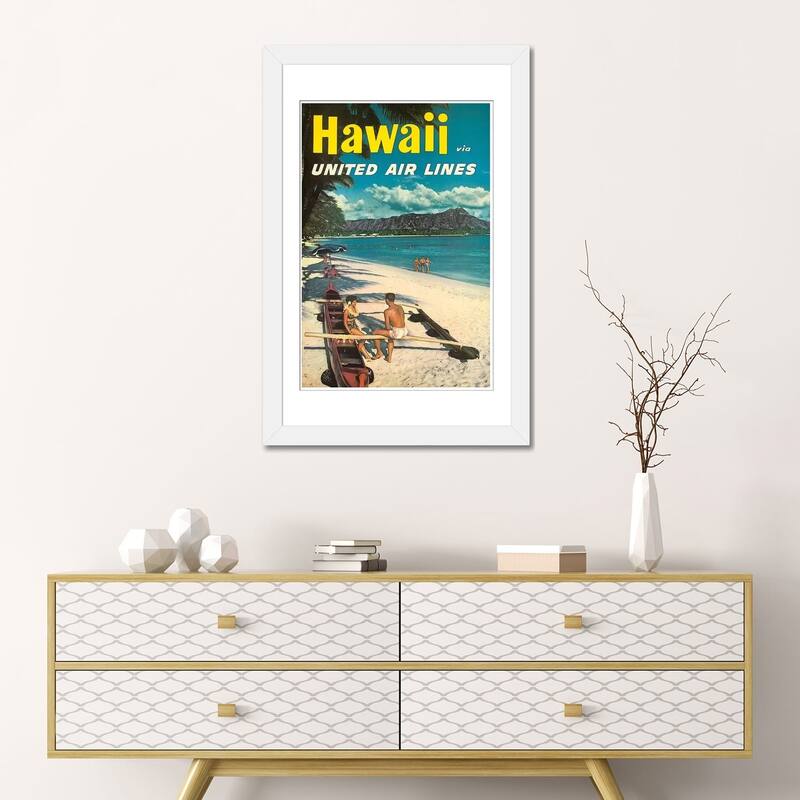 iCanvas "Hawaii - United Airlines" by Unknown Artist