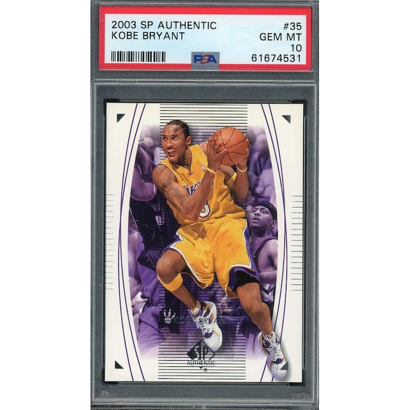 Kobe Bryant 2003 Upper Deck SP Authentic Basketball Card #35 Graded PSA 10 - 8'6" x 11'6"