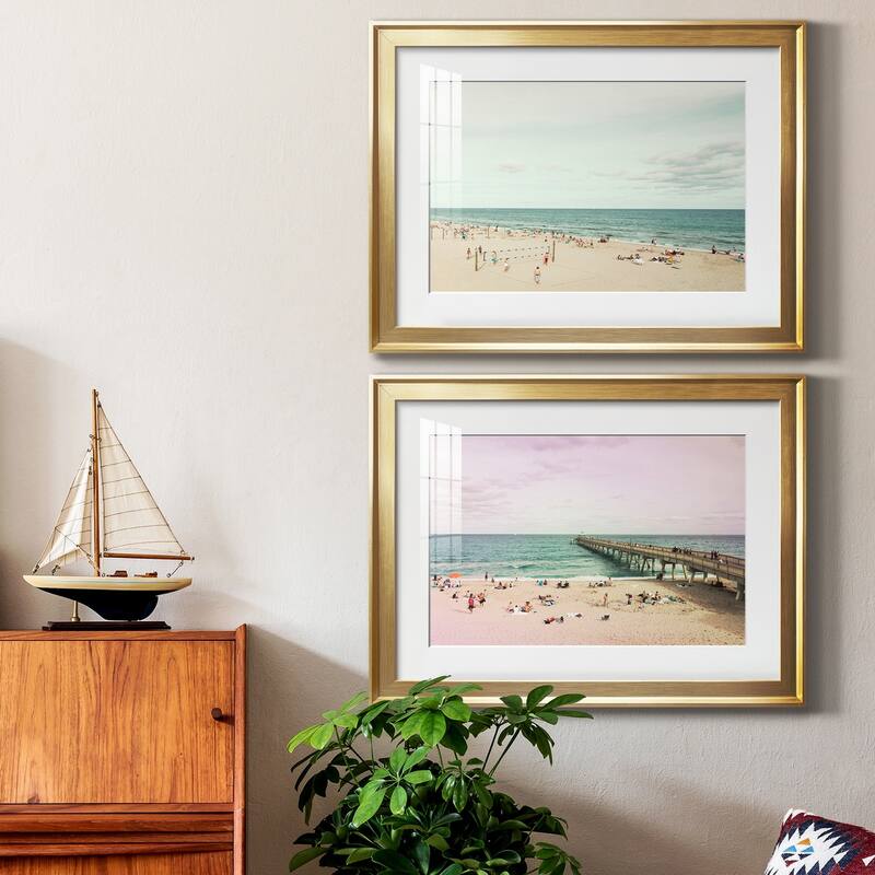 Day at the Beach Premium Framed Print - Ready to Hang