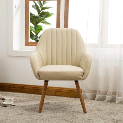 Contemporary Fabric Upholstered Accent Chair