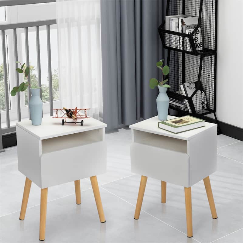 Set of 2 Modern Nightstand