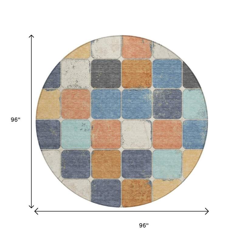 HomeRoots Geometric Transitional Rectangle Outdoor Rug