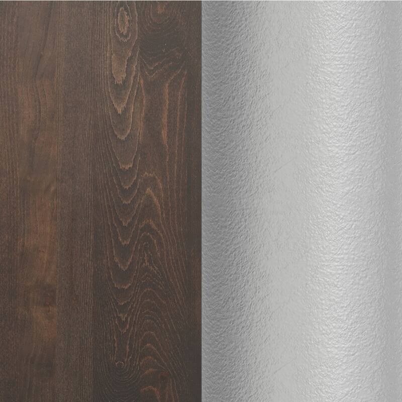 Rectangular Solid Wood Commercial Tabletop with 18" Round Dining Height Base - 24"W x 30"D x 29.5"H