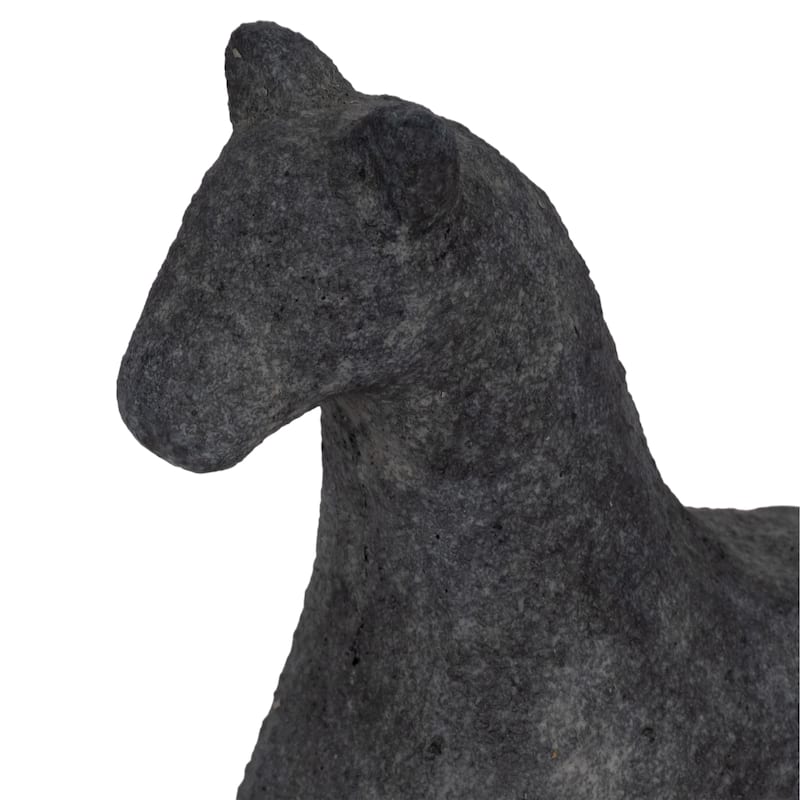 Sagebrook Home Neutral Textured Horse Decorative Object