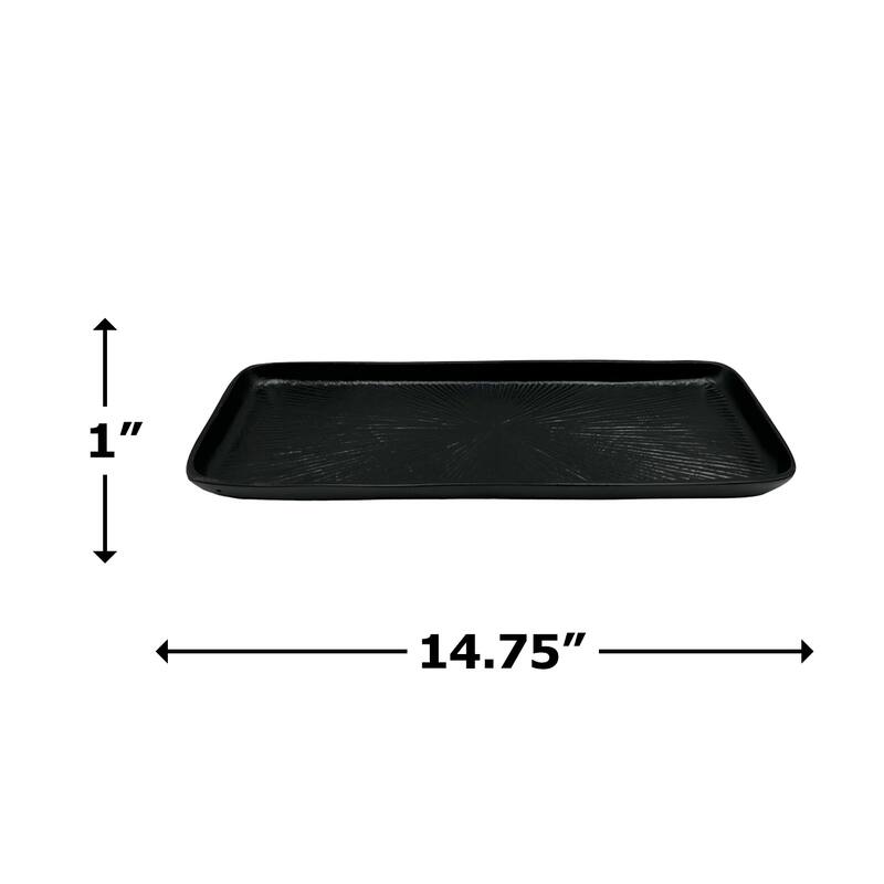 Decorative Handmade Aluminum Modern Square Tray