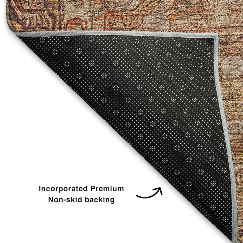 Premium Washable Super Soft Vintage Traditional Mayfield Rug