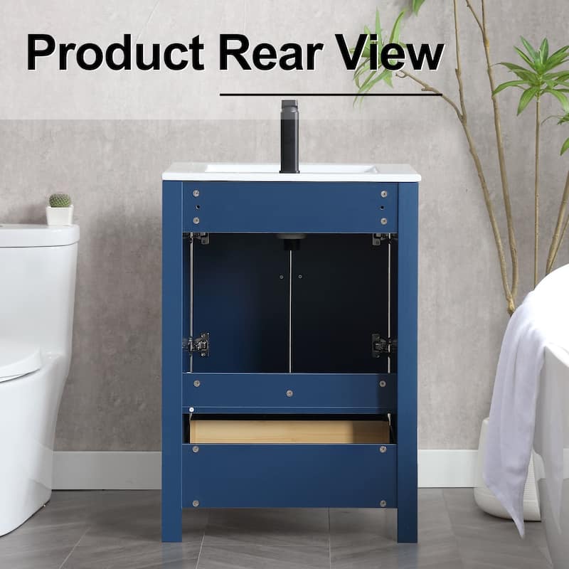Bathroom Vanity Set W/Drop in Sink Faucet Cabinet Combo