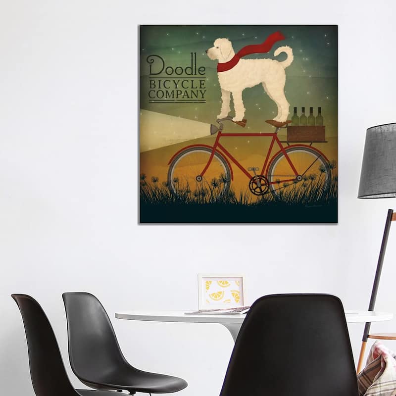 iCanvas "Doodle Bicycle Company" by Ryan Fowler Canvas Print - 37x37x1.5