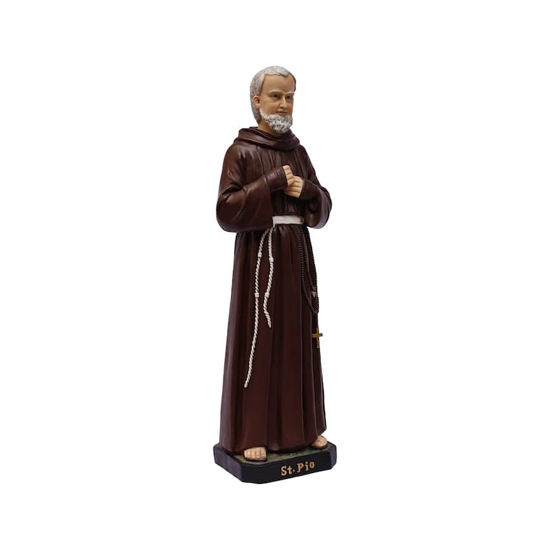 Saint Padre Pio Outdoor Garden Statue - 24"