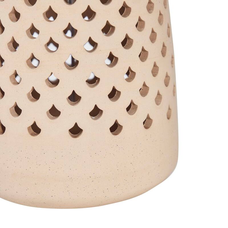 Skye 24" Table Lamp with Linen Shade, Beige