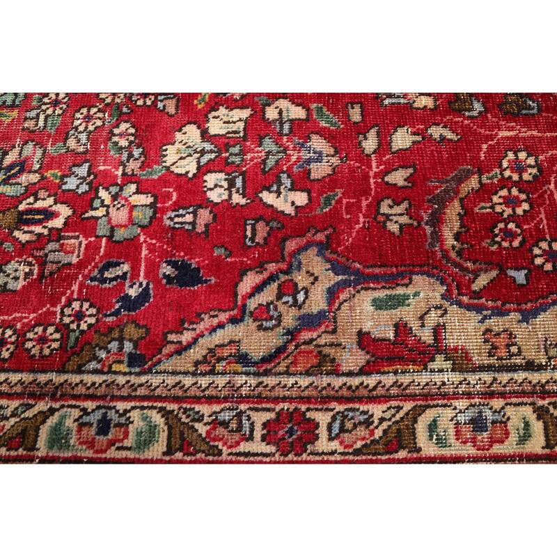 ECARPETGALLERY Hand-knotted Antalya Vintage Red Wool Rug - 6'5 x 10'1