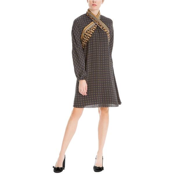 Max Studio London Womens Scarf A-line Dress, Blue, Small - Bed Bath &  Beyond - 41853244
