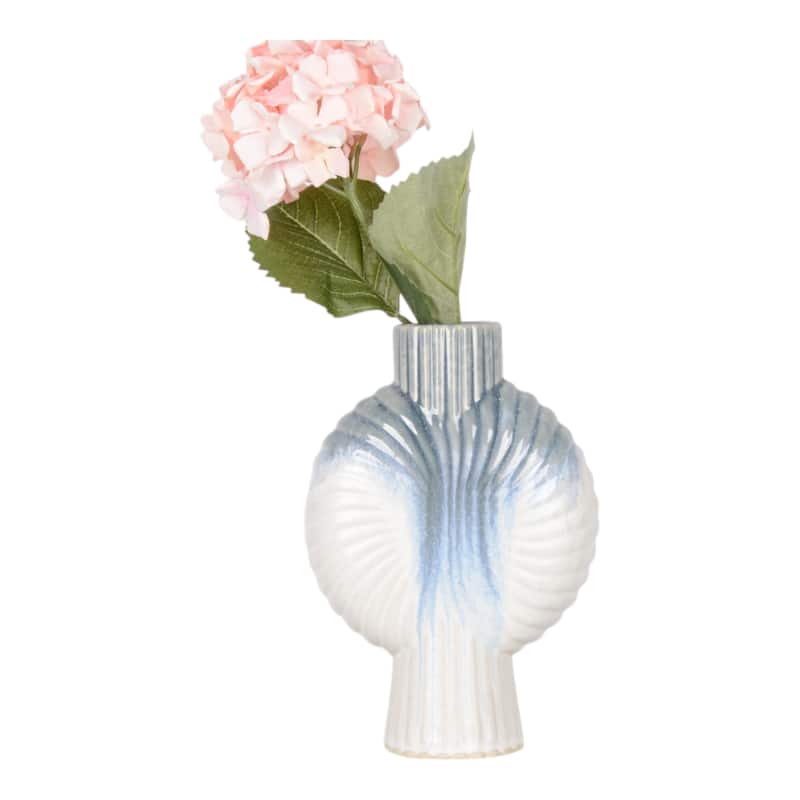 Ceramic Decorative Vase Gradient Glaze Capri Style Shell Design